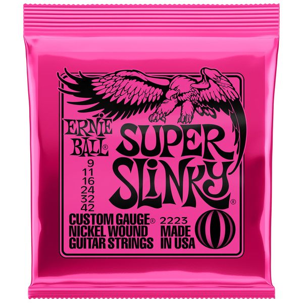 Ernie Ball - Super Slinky Nickel Wound Electric Guitar Strings 9-42 Gauge