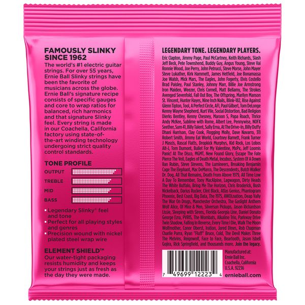 Ernie Ball - Super Slinky Nickel Wound Electric Guitar Strings 9-42 Gauge