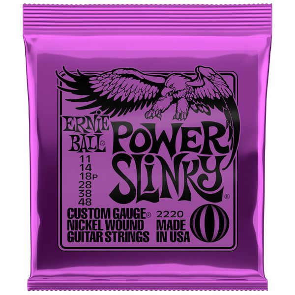 Ernie Ball - Power Slinky Nickel Wound Electric Guitar Strings 11-48 Gauge