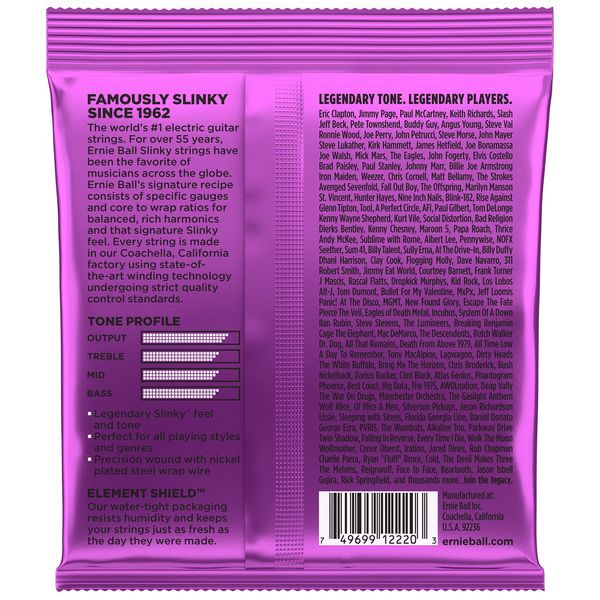 Ernie Ball - Power Slinky Nickel Wound Electric Guitar Strings 11-48 Gauge