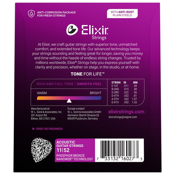 Elixir Nanoweb Custom Light Phosphor - 011 - 052
