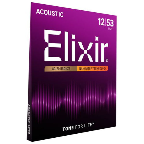 Elixir Nanoweb Light Acoustic - .012 - .053