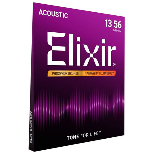 Elixir Nanoweb Medium Phosphor - .013 - .056