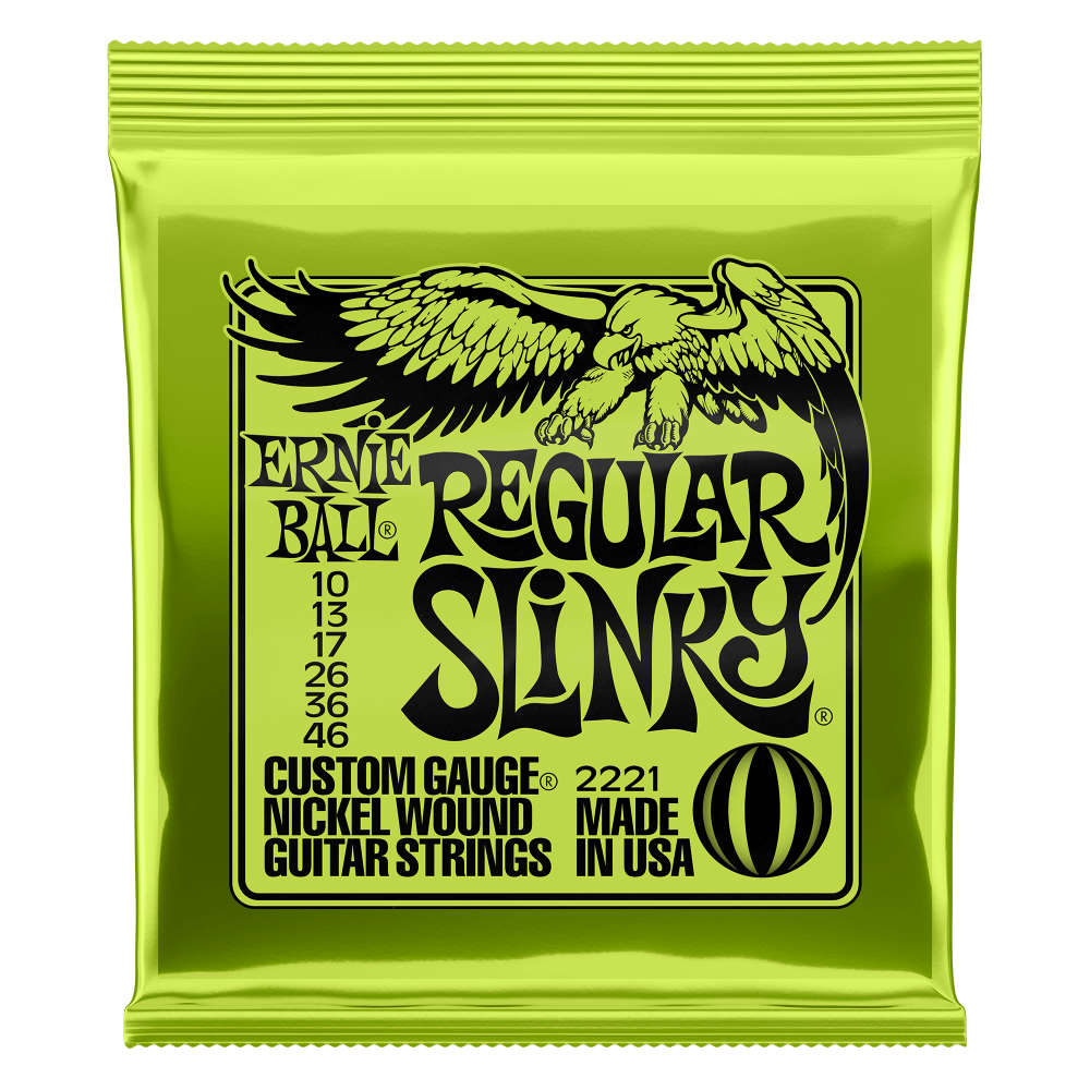 Ernie Ball - Regular Slinky Nickel Wound Electric Guitar Strings 10-46 Gauge