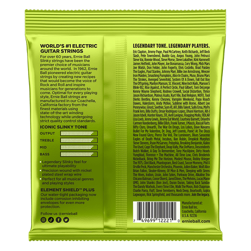 Ernie Ball - Regular Slinky Nickel Wound Electric Guitar Strings 10-46 Gauge